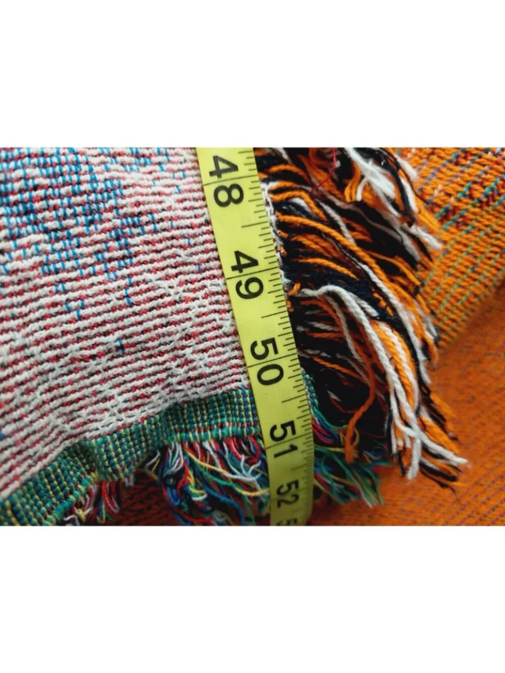 Monarch Butterfly Tapestry Blanket Throw Fringed 60